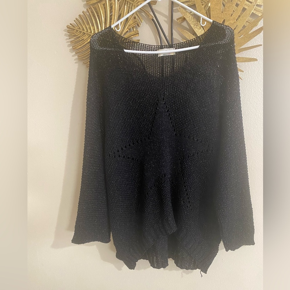 Elegant Black Women's Knit Sweater
